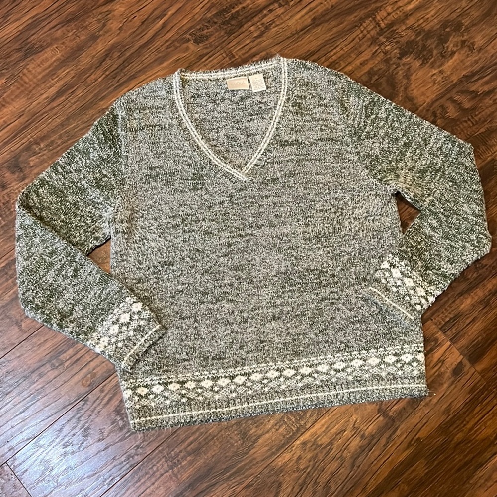 ERIKA brand (vintage ?) boxy knit v-neck sweater